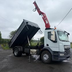 DAF LF 18 TON INSULATED TIPPER GRAB TIPPER GRAB DOUBLE DROP SIDE