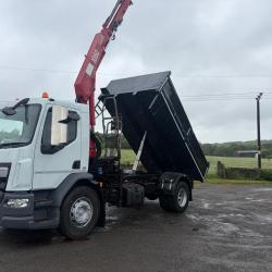DAF LF 18 TON INSULATED TIPPER GRAB TIPPER GRAB DOUBLE DROP SIDE