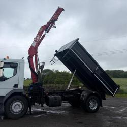 DAF LF 18 TON INSULATED TIPPER GRAB TIPPER GRAB DOUBLE DROP SIDE