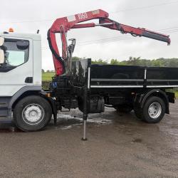 DAF LF 18 TON INSULATED TIPPER GRAB TIPPER GRAB DOUBLE DROP SIDE