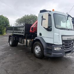 DAF LF 18 TON INSULATED TIPPER GRAB TIPPER GRAB DOUBLE DROP SIDE